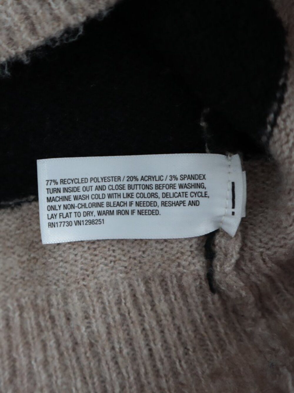 Universal Thread Collared 1/4 Button Striped Rugby Sweater | M - Picture 4 of 7